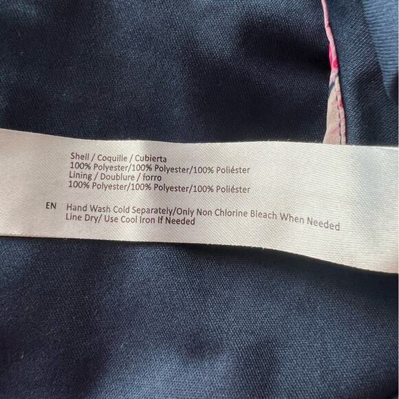 Band Of Gypsies Navy Blue and Pink Floral Maxi Wrap Dress- Size Small - Picture 4 of 14